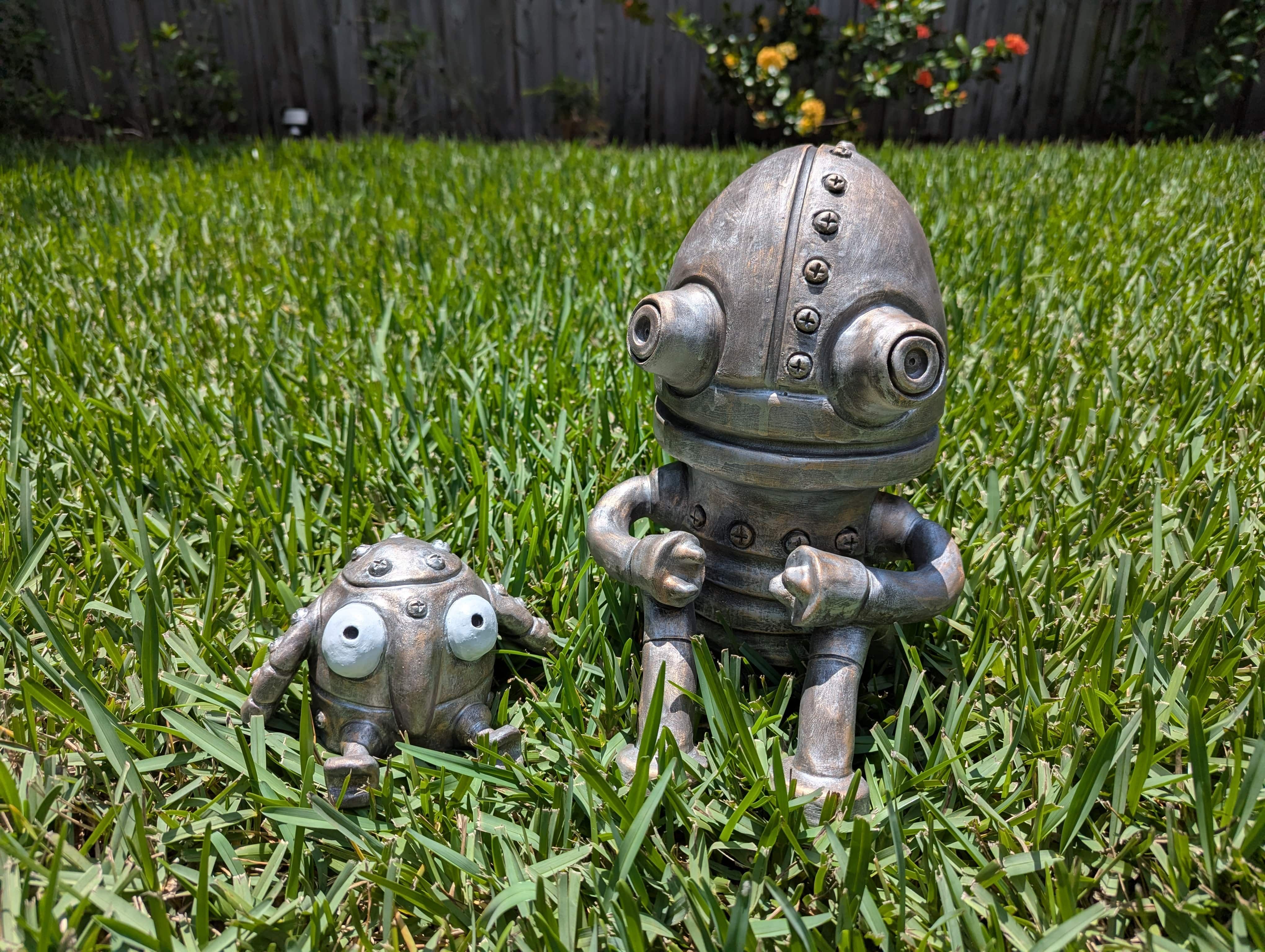 Machinarium figures made from clay