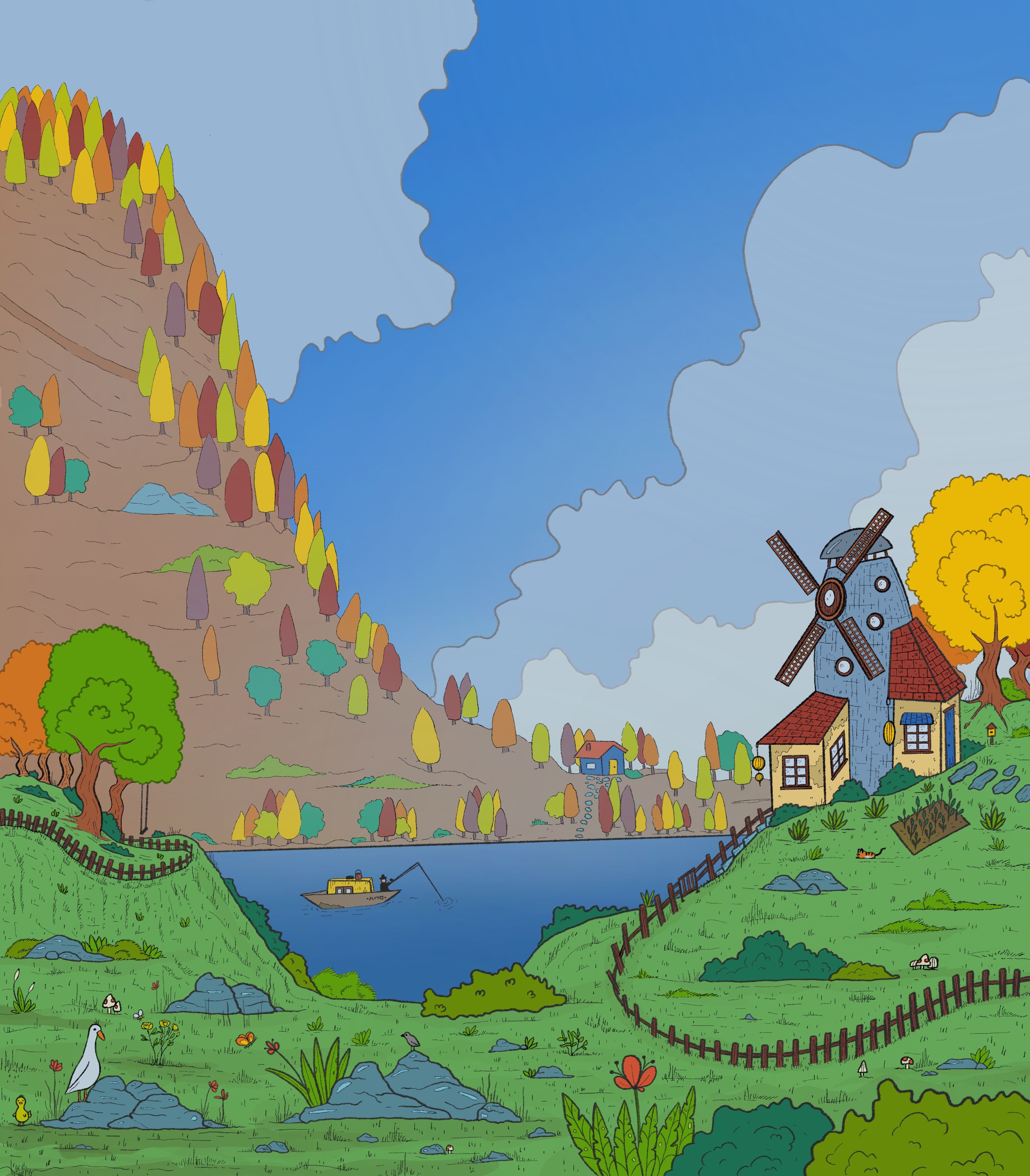 digital illustration of my dream home