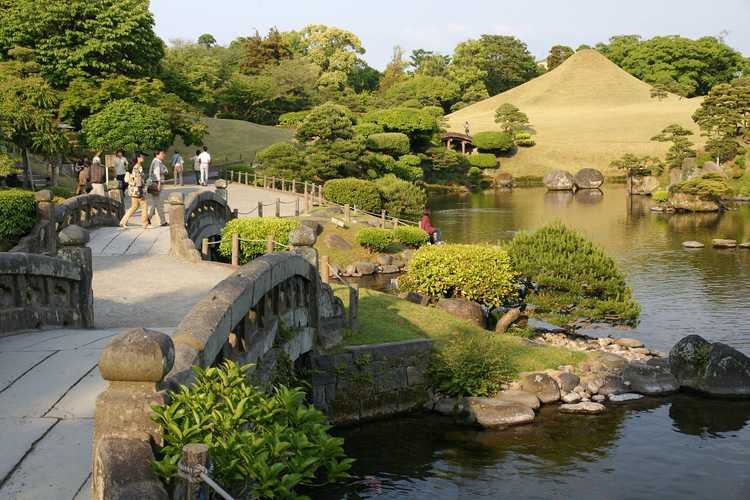 A Japanese Garden near Kumamoto Castle