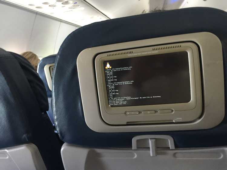 Linux based in-flight entertainment system